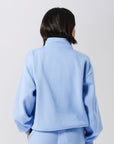 Russell Athletic Australia Womens R Logo 1/4 Zip - Clear sky blue True Since 1902