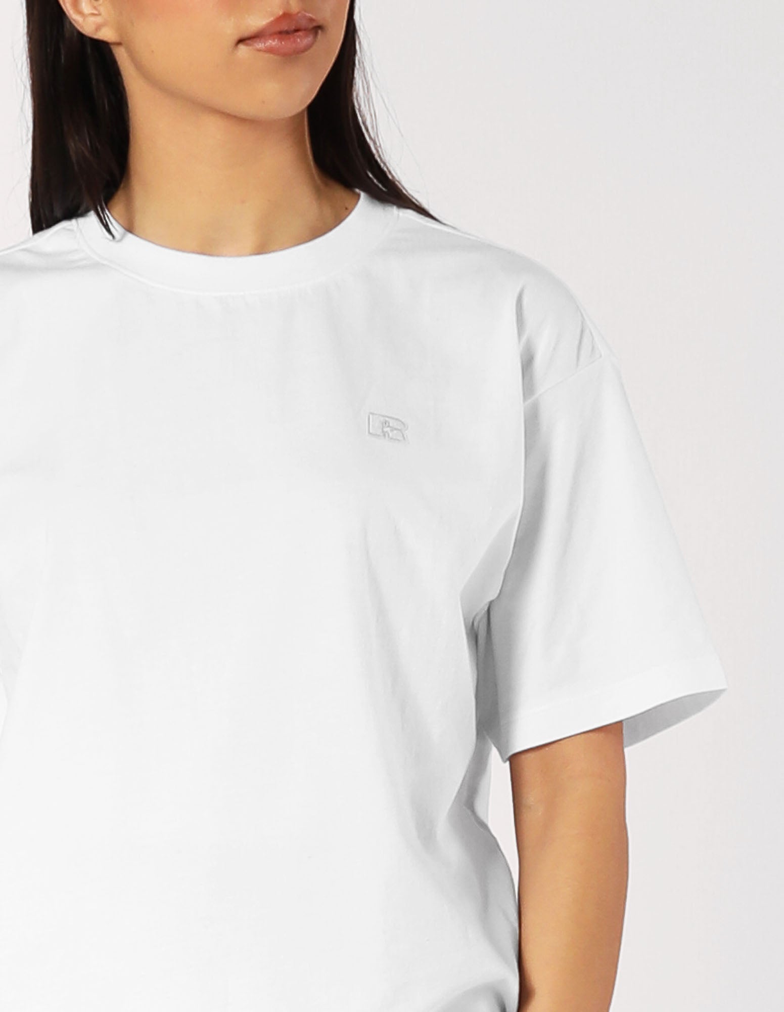 Russell Athletic Australia R Logo Women's Tee - White True Since 1902