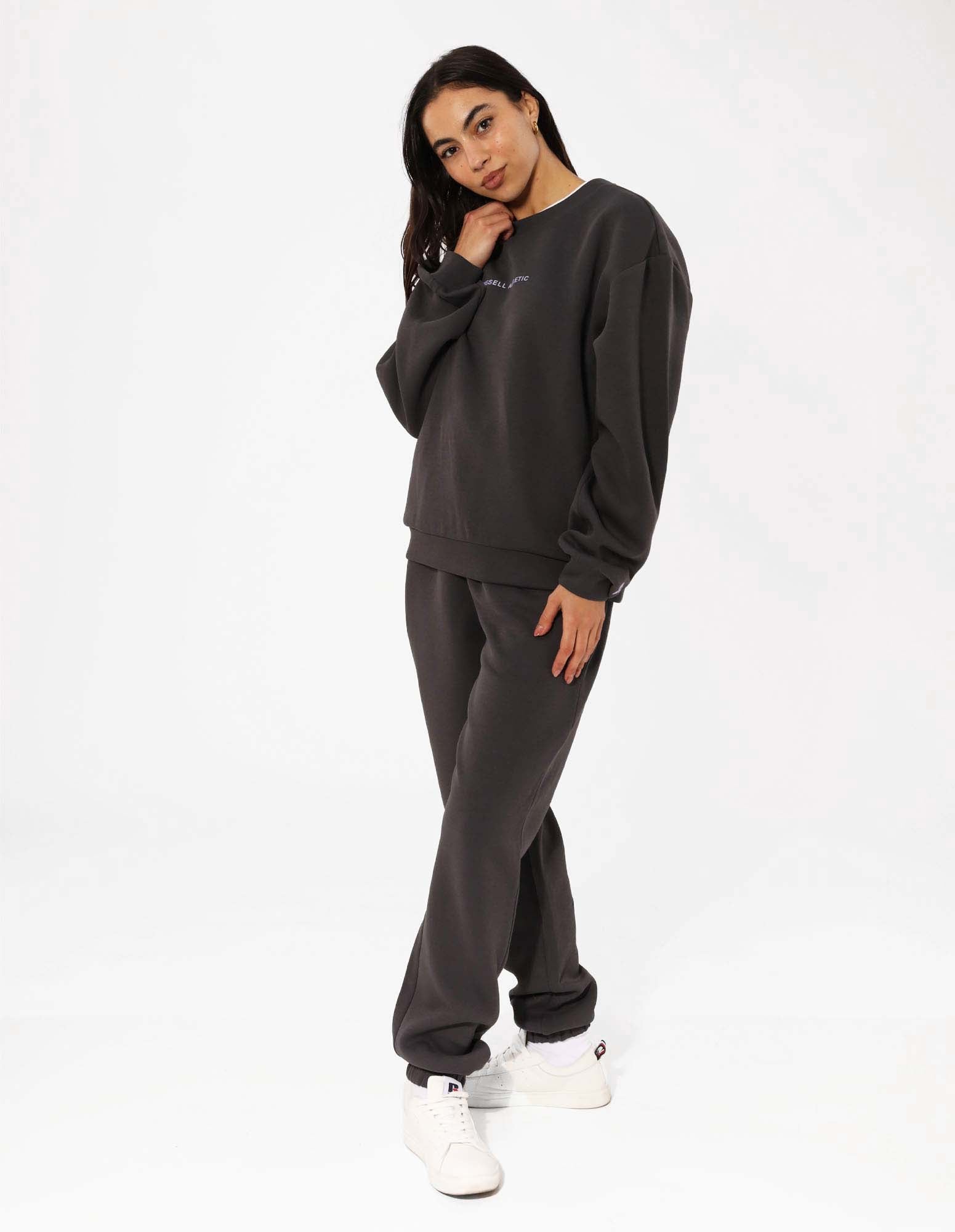 Women's R Tech Leisure Crew - Dark Grey