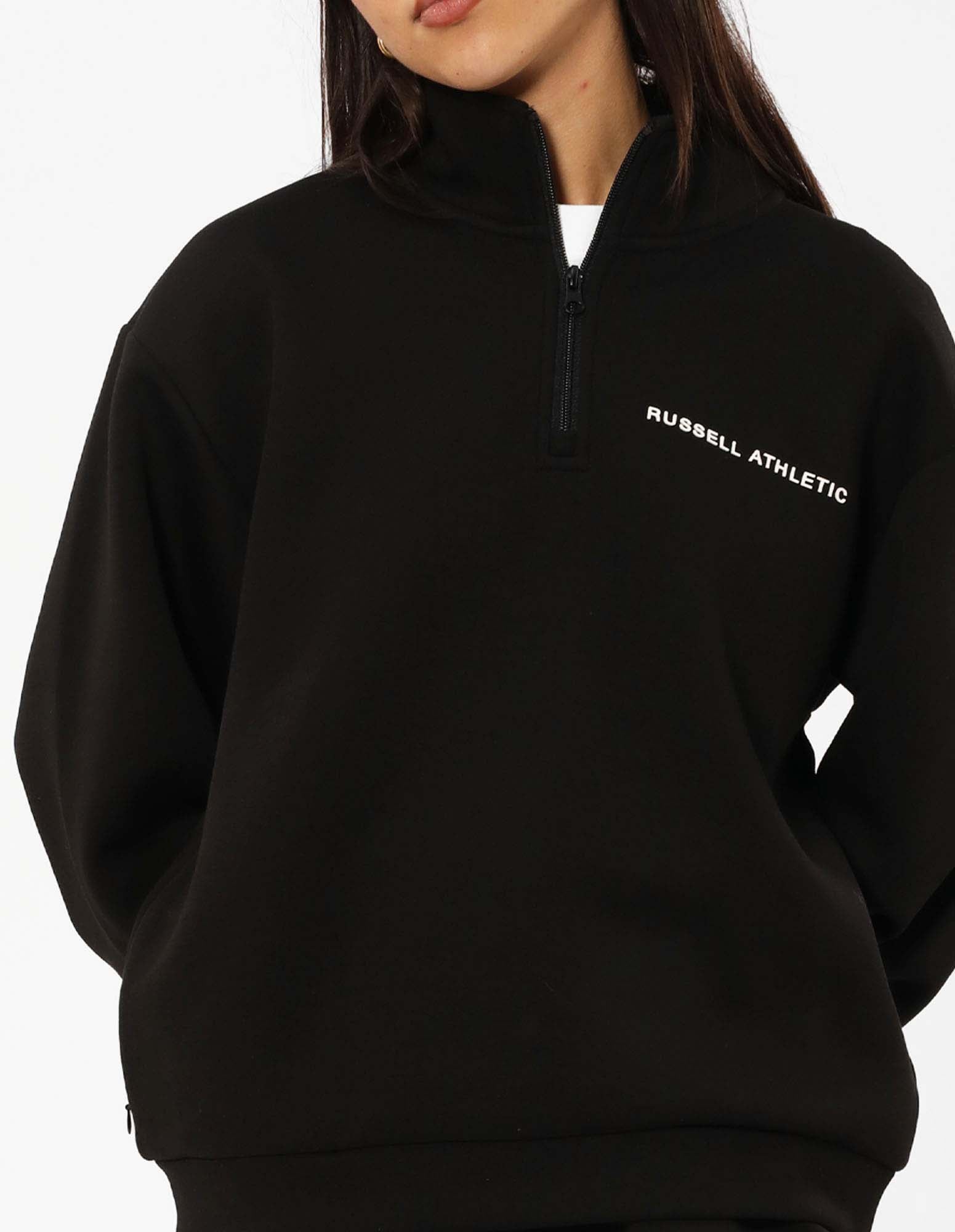 Women's R Tech Leisure Quarter Zip - Black