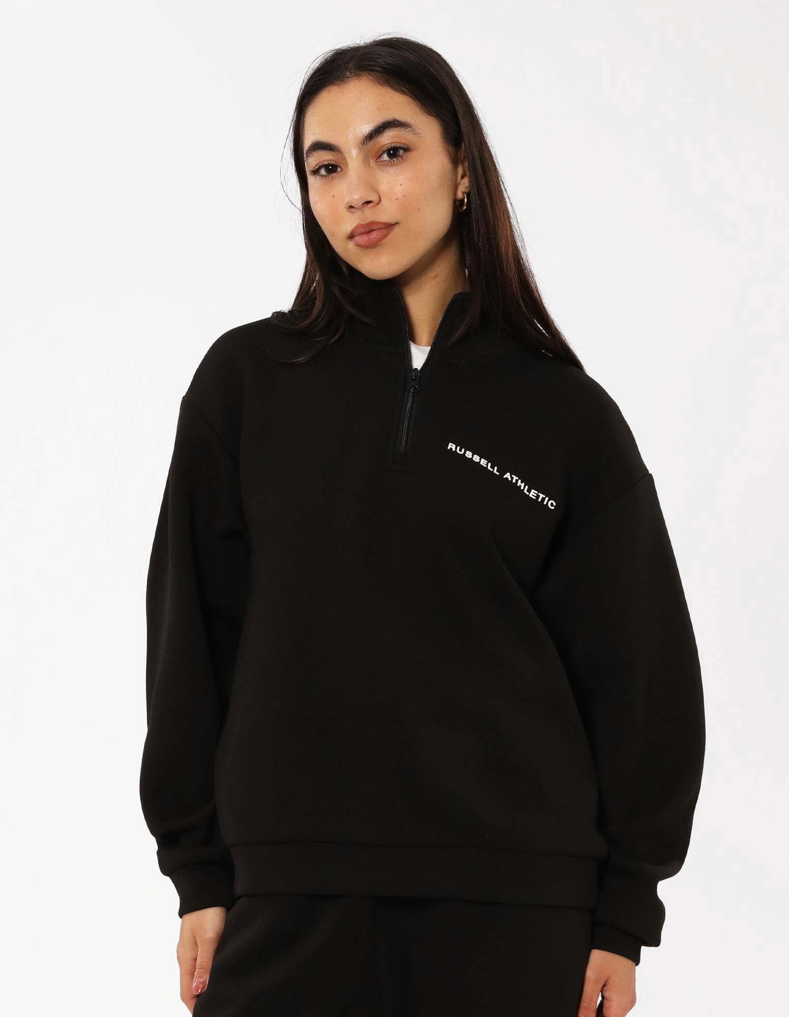 Women's R Tech Leisure Quarter Zip - Black