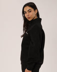 Russell Athletic Australia Women's R Tech Leisure Quarter Zip - Black True Since 1902