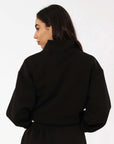 Women's R Tech Leisure Quarter Zip - Black