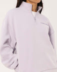 Russell Athletic Australia Women's R Tech Leisure Quarter Zip - Mauve True Since 1902