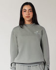 Women's R Logo Crew - Shadow Green