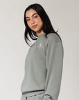 Women's R Logo Crew - Shadow Green