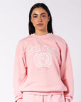 Women's R Logo French Terry Oversized Tee - Quartz Pink