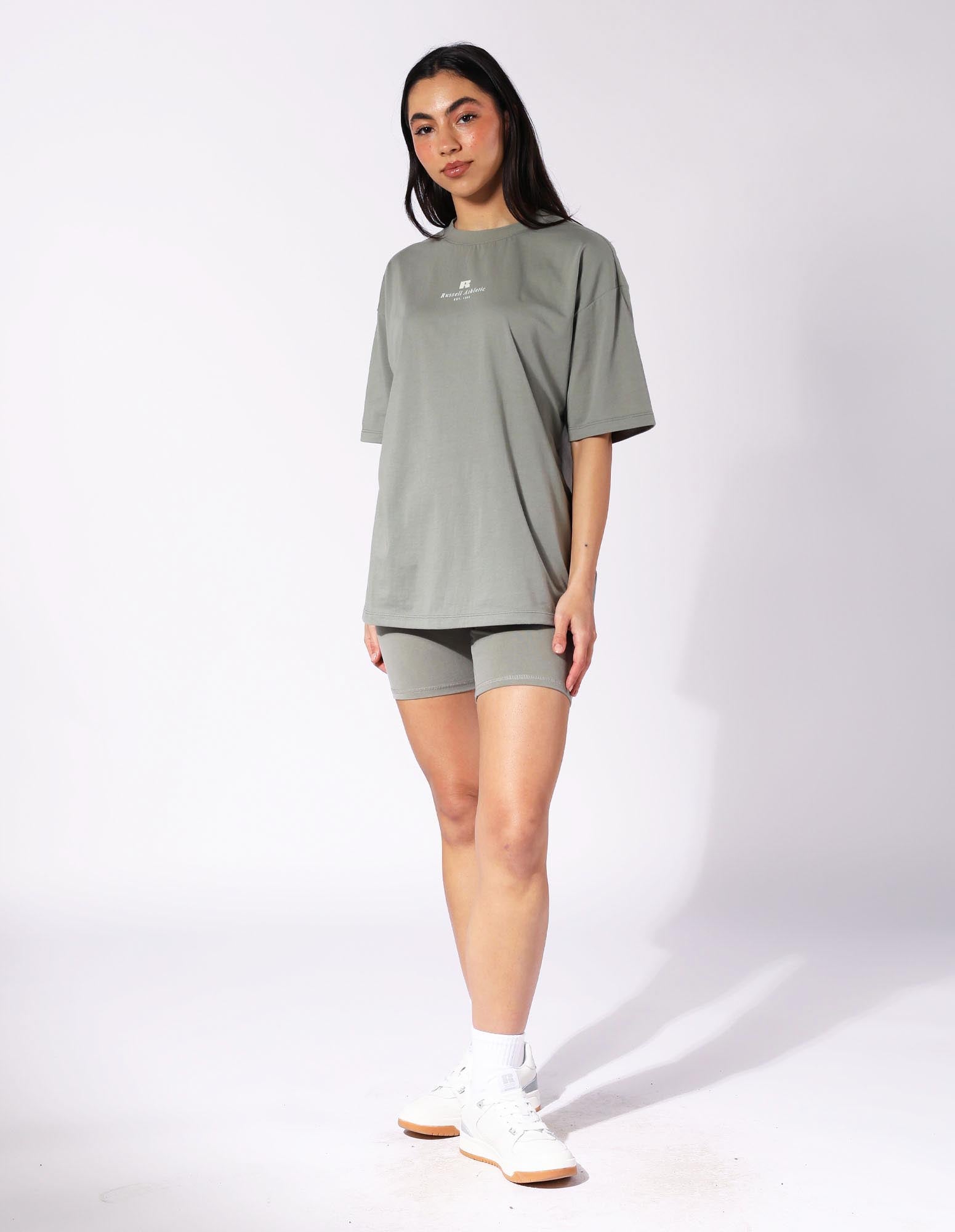 Russell Athletic Australia Women's R Logo Tee - Shadow Green True Since 1902