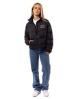 Russell Athletic Australia Women's Arch Logo Puffer Jacket - Black True Since 1902