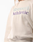 Russell Athletic Australia Women's Two-Tone Serif Crew - Stardust True Since 1902