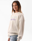 Russell Athletic Australia Women's Two-Tone Serif Crew - Stardust True Since 1902