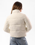Russell Athletic Australia Women's Belle Cropped Puffer Jacket - Soy True Since 1902