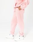 Russell Athletic Australia Women's R Logo Elastic Cuff Track Pants - Quartz Pink True Since 1902