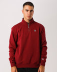 Russell Athletic Australia Men's R Logo Quarter Zip - Maroon True Since 1902