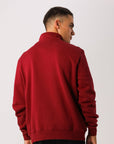Russell Athletic Australia Men's R Logo Quarter Zip - Maroon True Since 1902