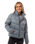 Russell Athletic Australia Women's Arch Logo Puffer Jacket - Stormy Sea True Since 1902