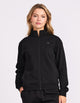 R Logo Trucker Zip Through Womens Jacket - Black