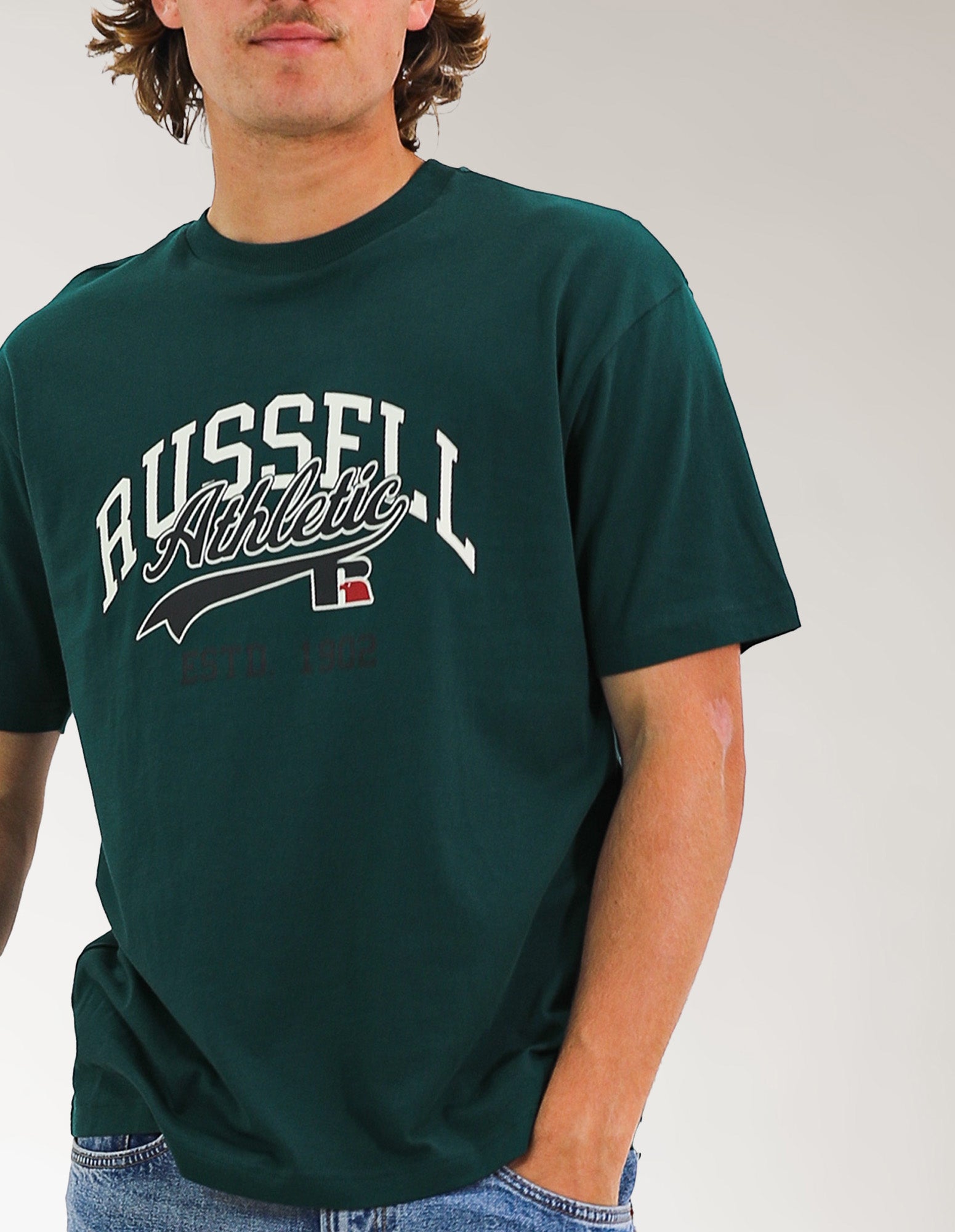 Arch Baseball Oversized Men's Tee - Celtic Green