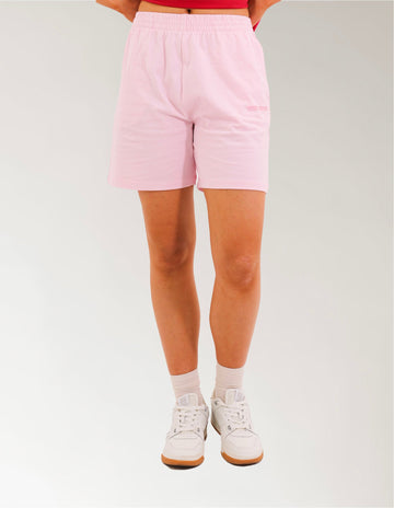 Womens Linear Rugby Short - Pink Tulle