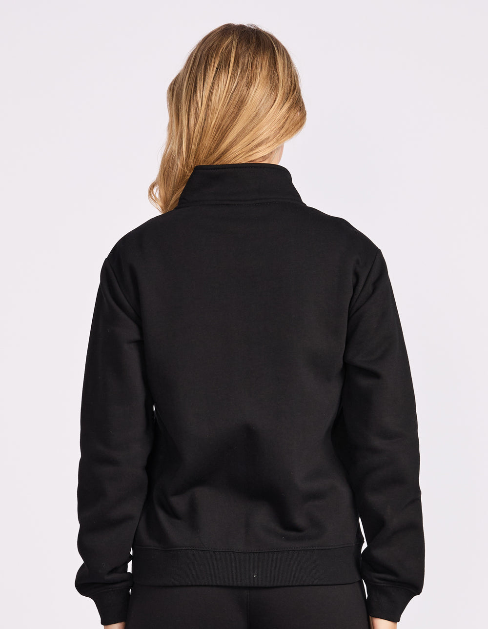 R Logo Trucker Zip Through Womens Jacket - Black