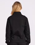 R Logo Trucker Zip Through Womens Jacket - Black