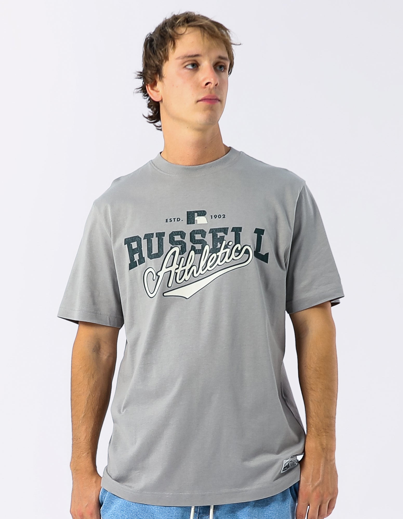 Athletic Mens Tee - Grey Stone