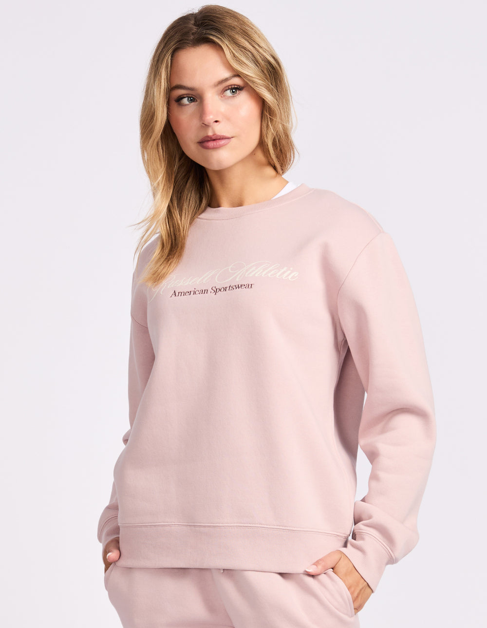 Russell Athletic Australia Somerset Women’s Crew - Burnish Lilac True Since 1902