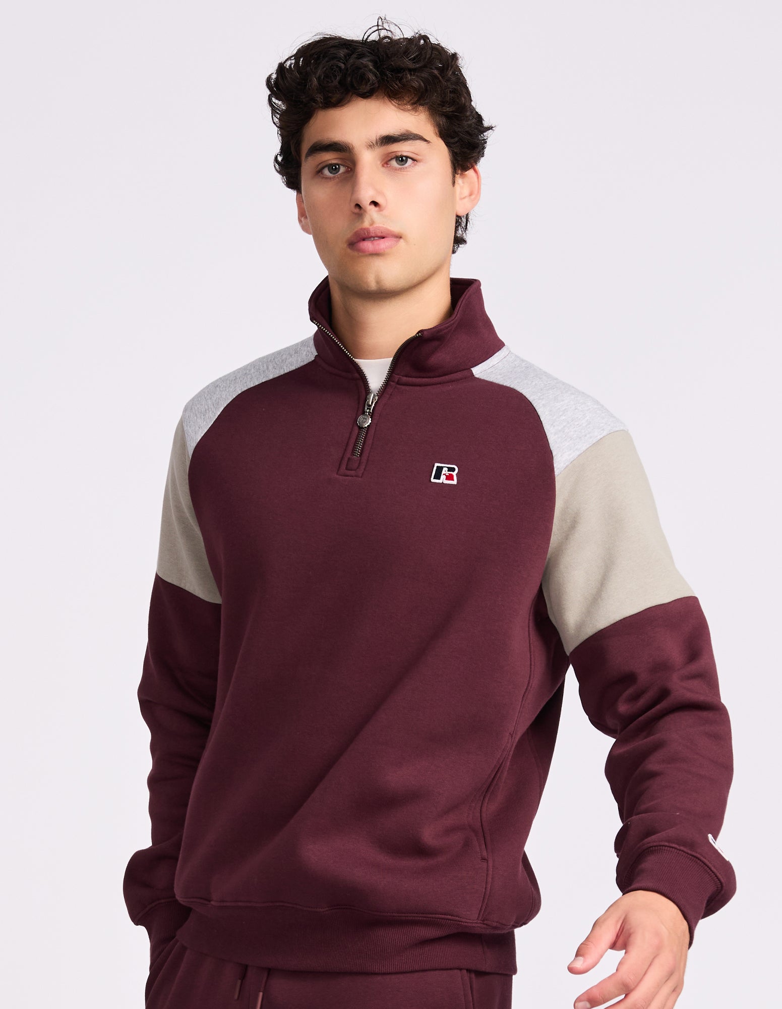 Hellcat Men's Quarter Zip - Plum Wine