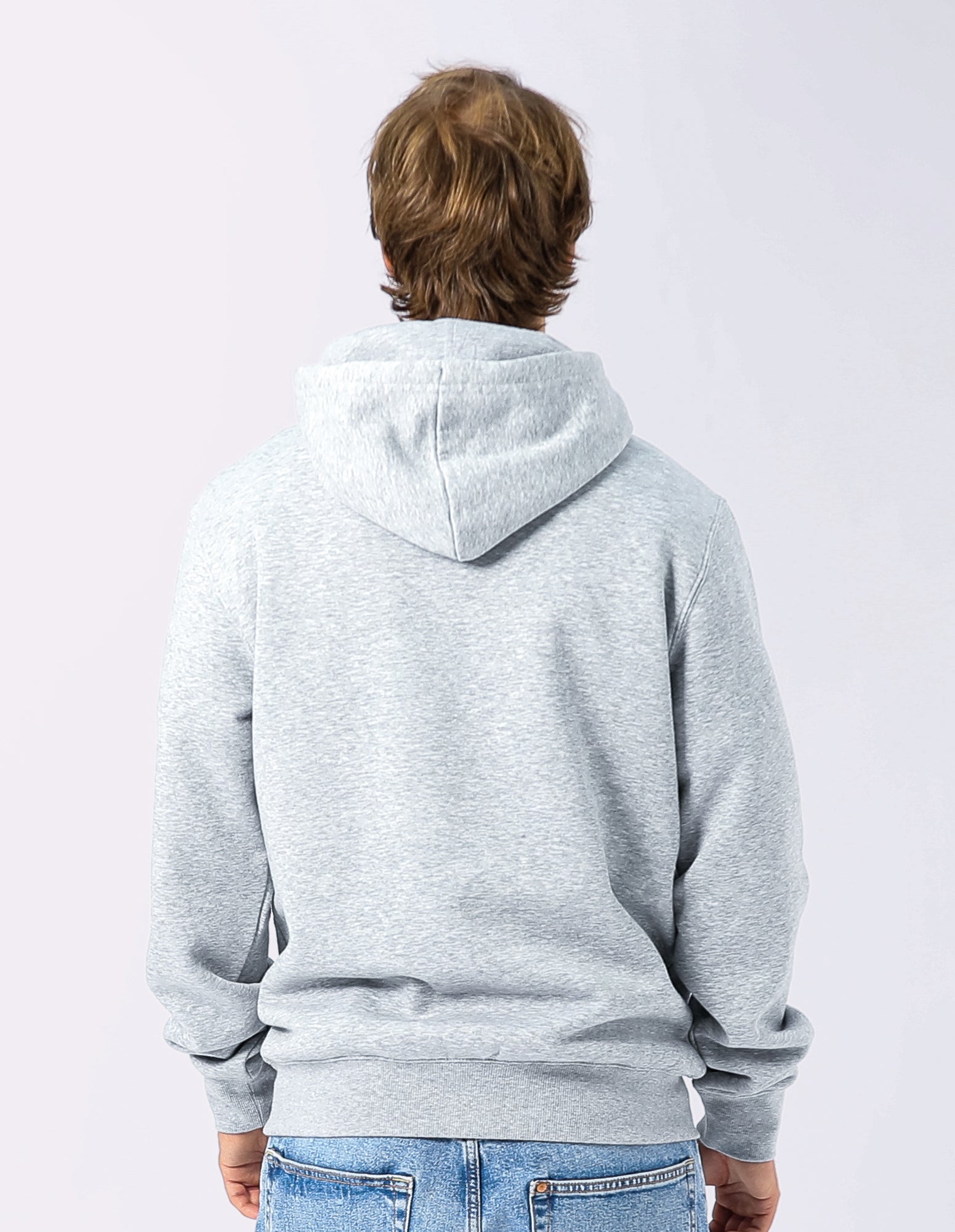 Mens Mascot Hoodie - Grey Marle