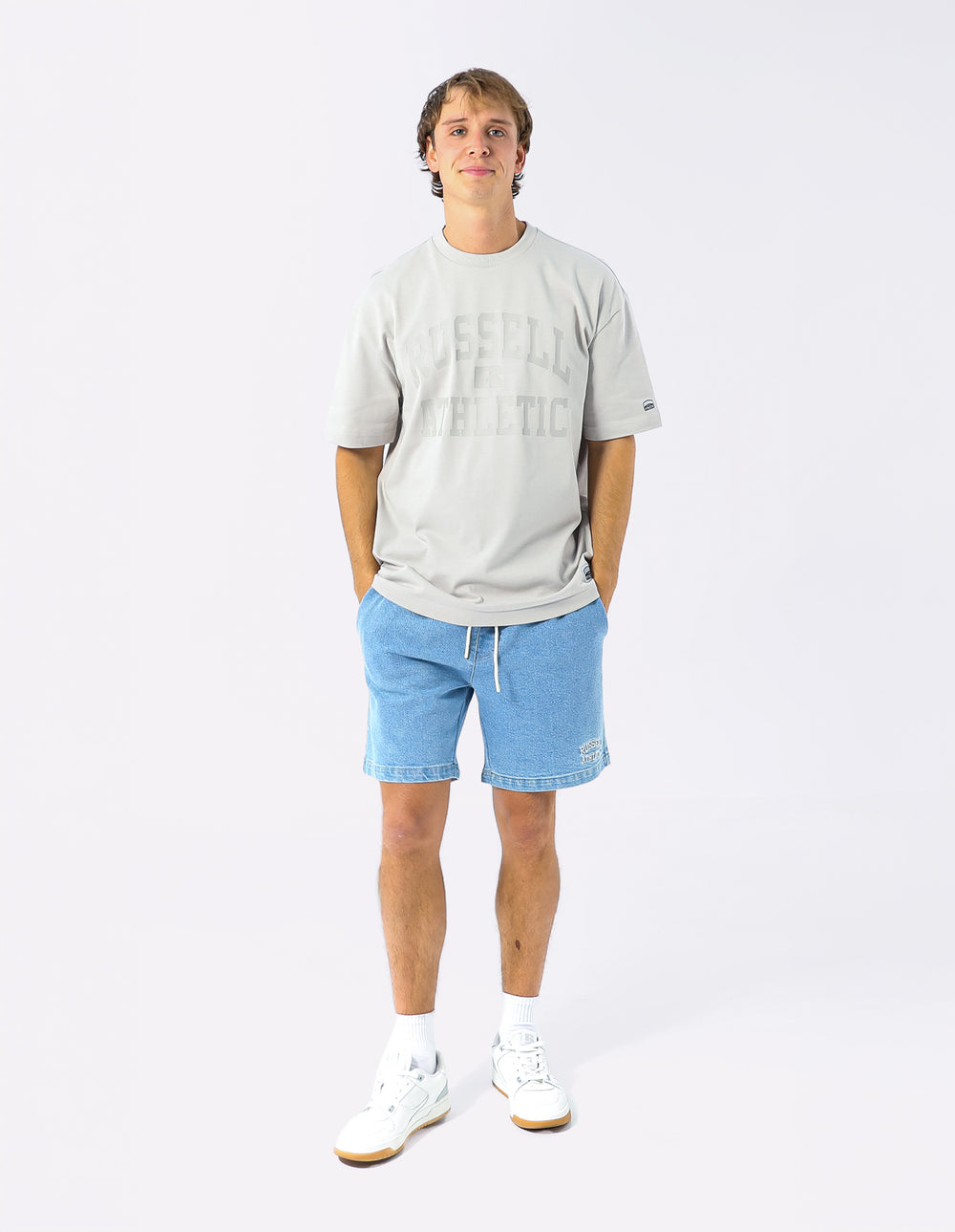 Russell Athletic Australia Eagle Arch Heavyweight Men's Tee - Antarctica True Since 1902