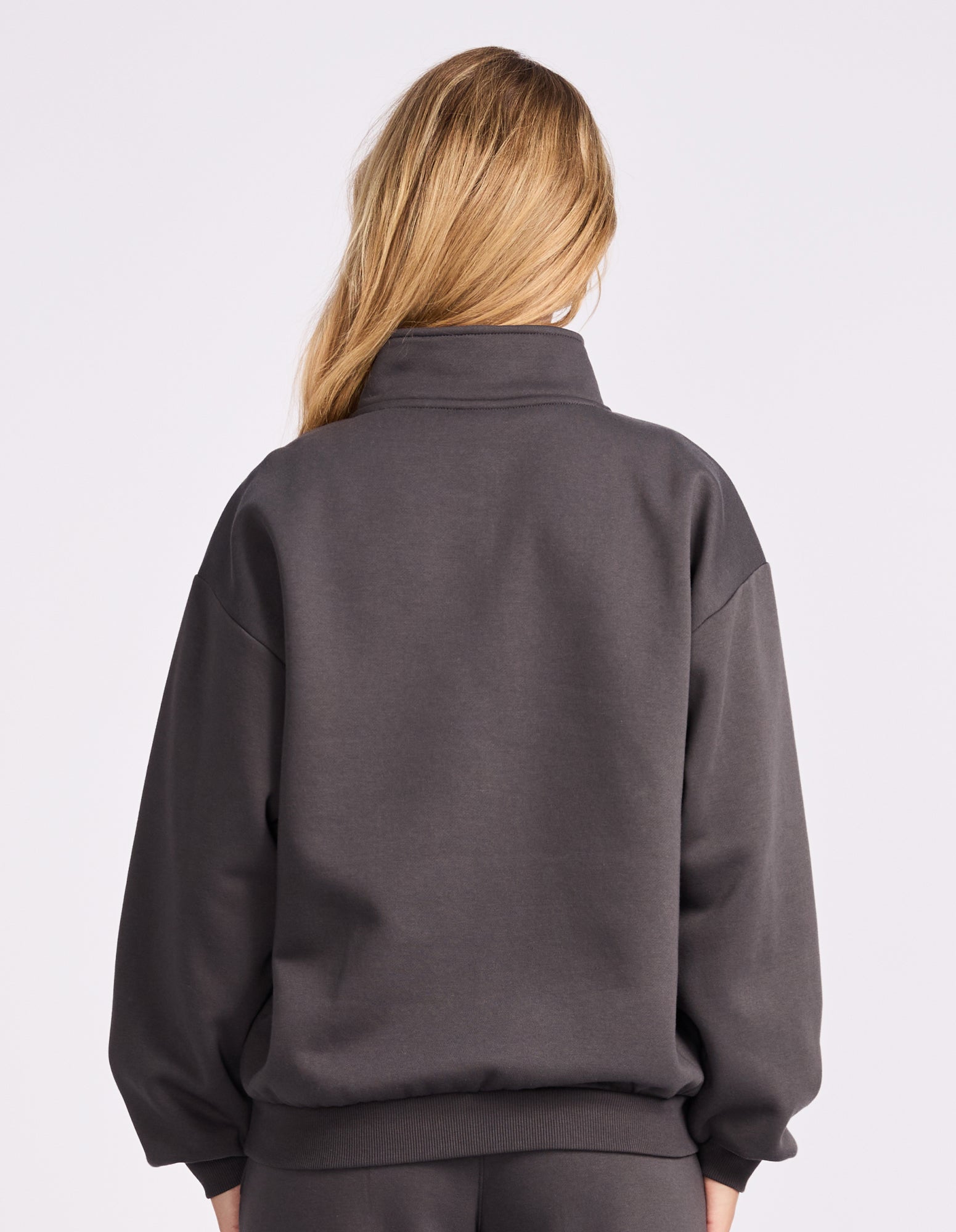 Lexington Women's Quarter Zip Sweat - Dark Grey