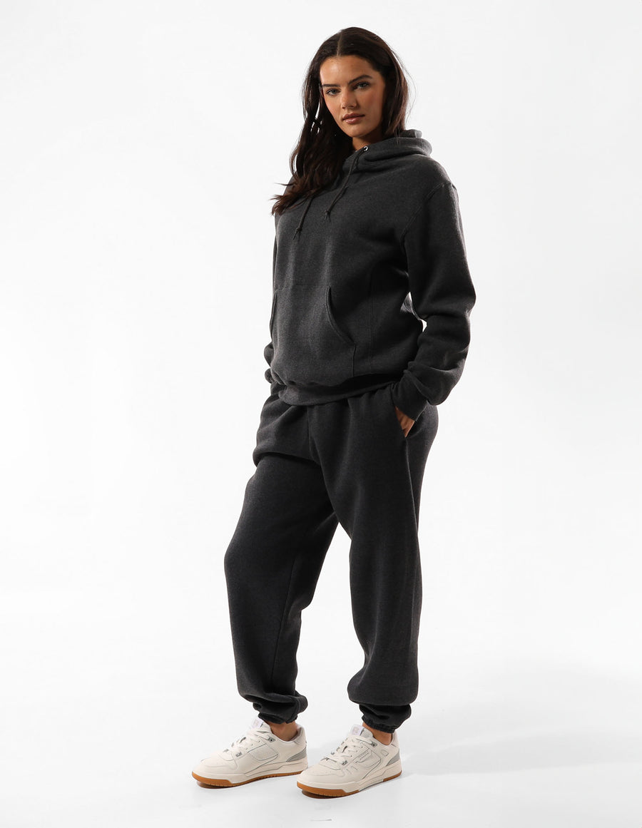 Russell Athletic Australia Unisex Dri-Power® Track Pants - Black Heather True Since 1902