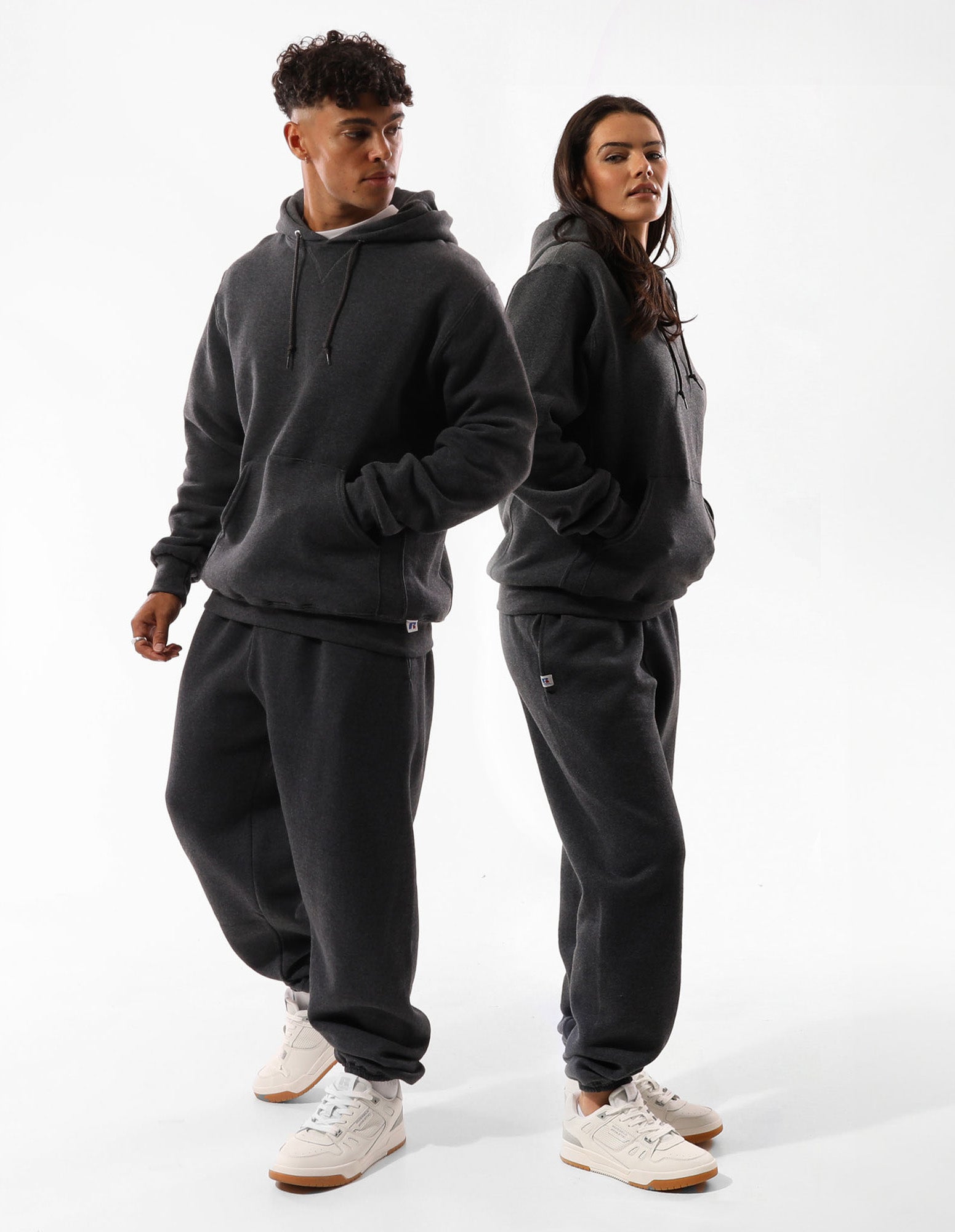 Russell Athletic Australia Unisex Dri-Power® Hoodie - Black Heather True Since 1902