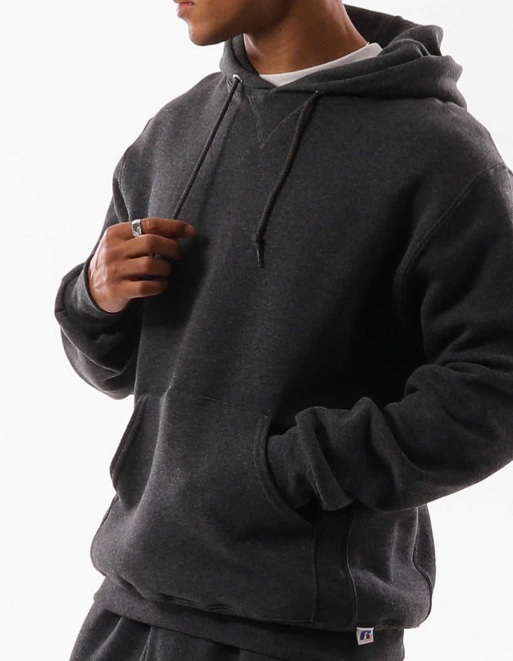 Russell Athletic Australia Unisex Dri-Power® Hoodie - Black Heather True Since 1902