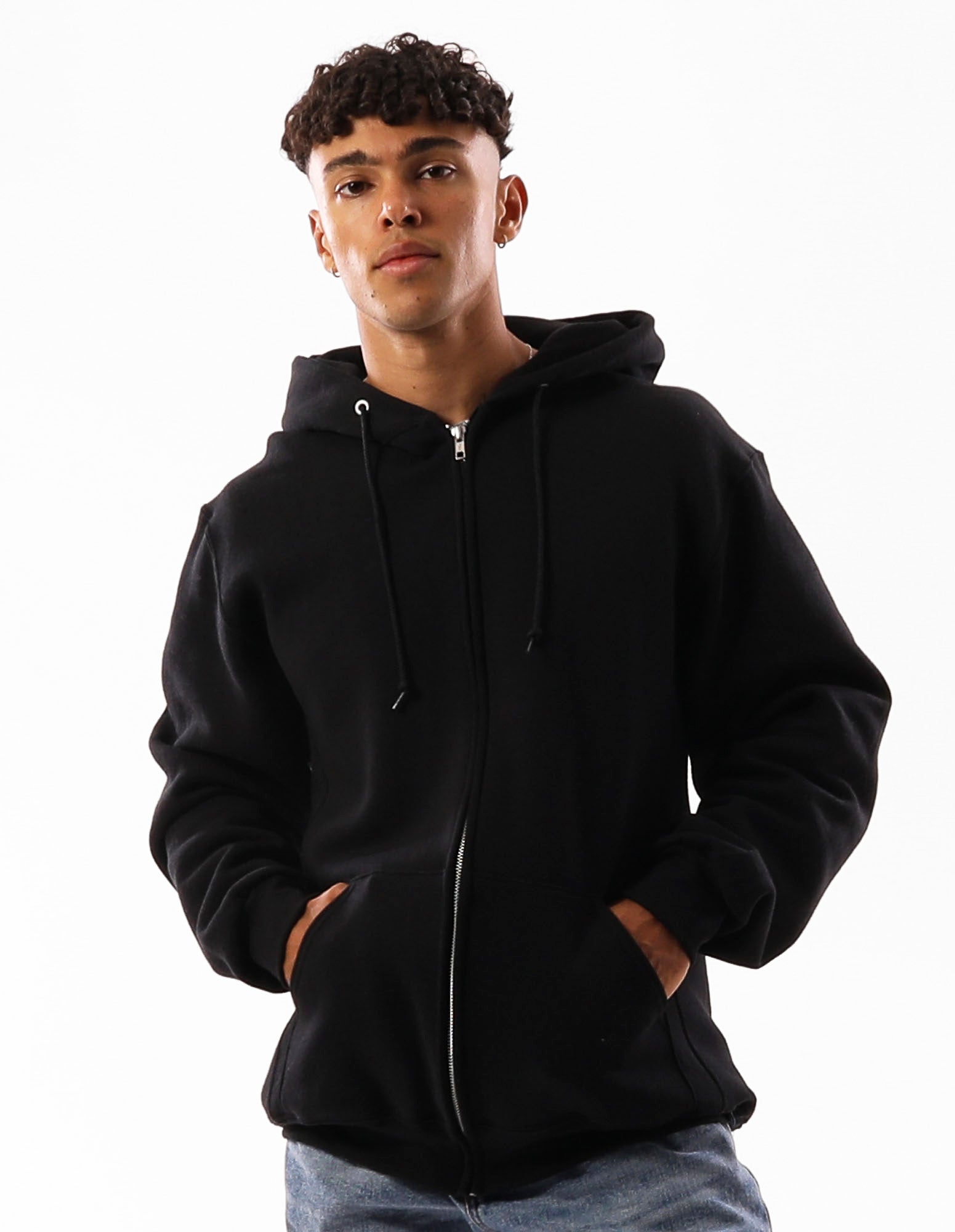 Russell Athletic Australia Unisex Dri-Power® Full Zip Hoodie - Black True Since 1902