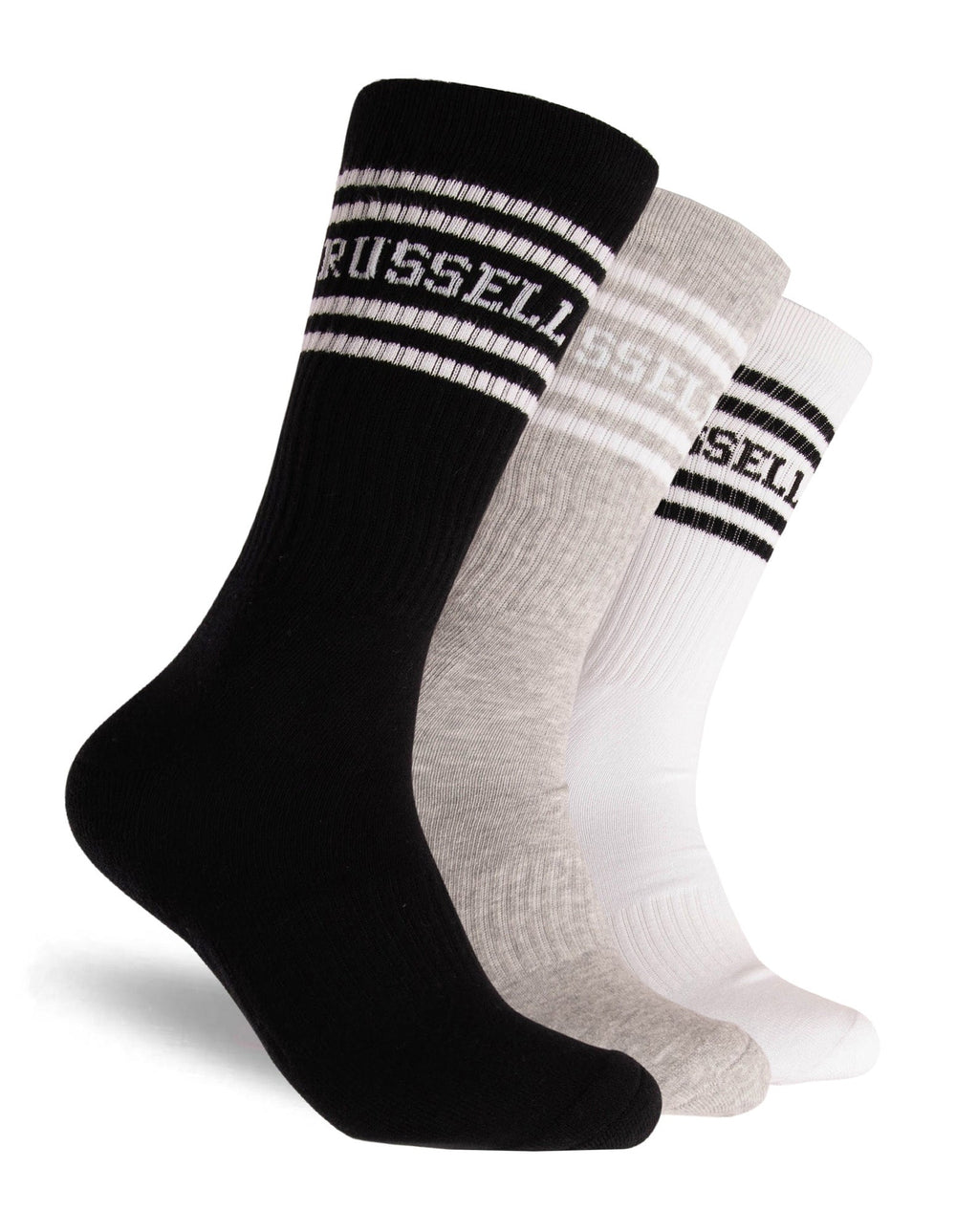 Russell Athletic Australia Varsity Crew Socks 3 Pack - Multi True Since 1902