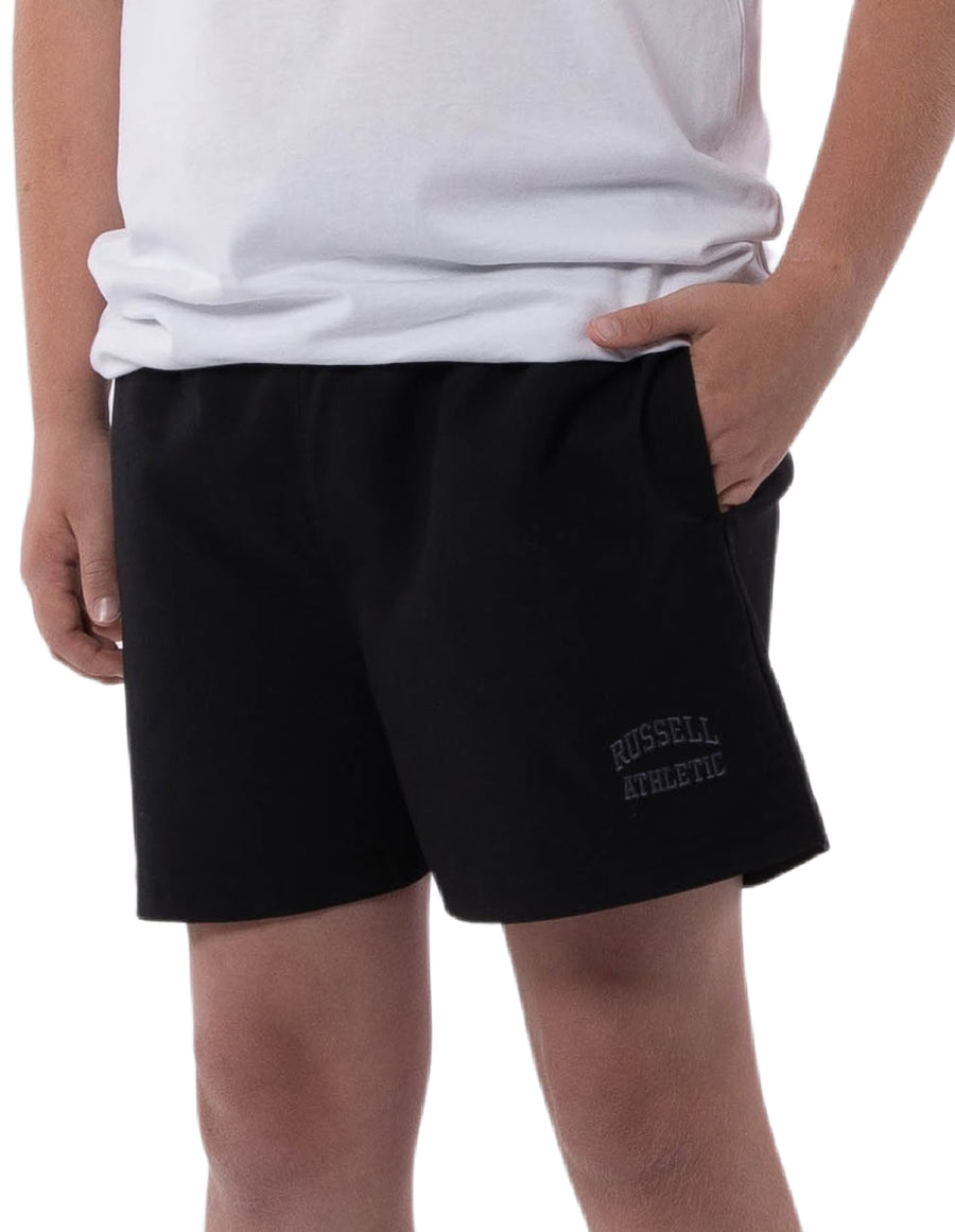 Russell Athletic Australia Kid's Core Unisex Youth Woven Short - Black True Since 1902