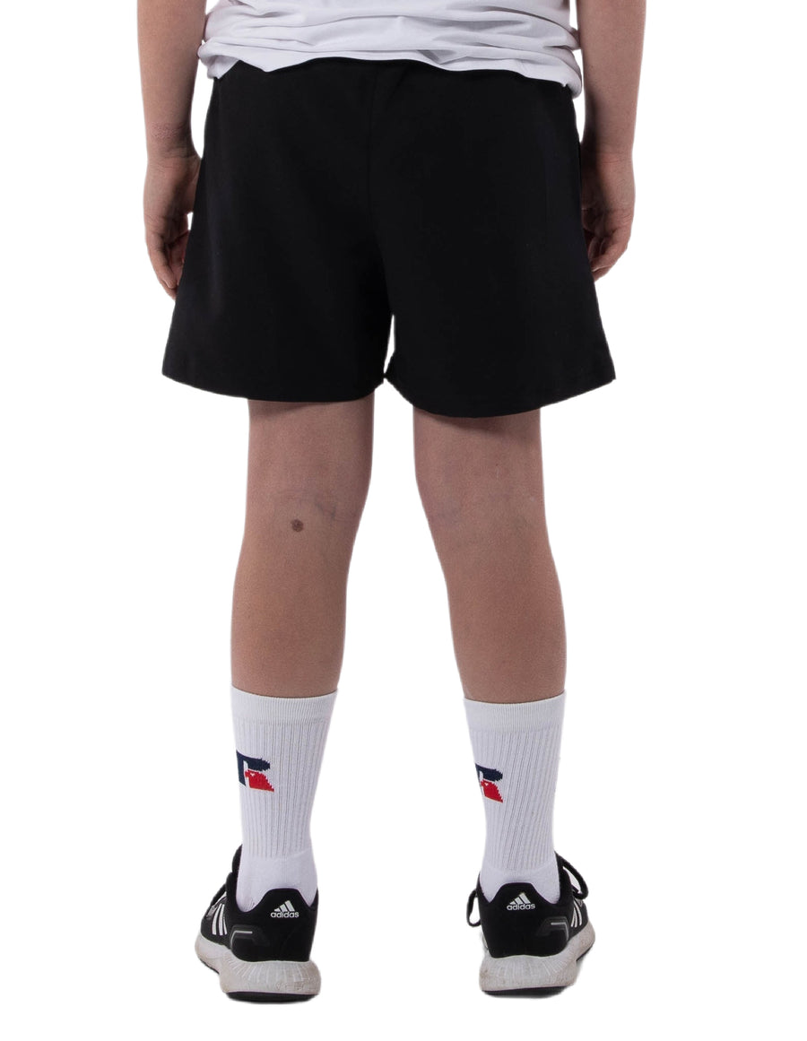 Russell Athletic Australia Kid's Core Unisex Youth Woven Short - Black True Since 1902