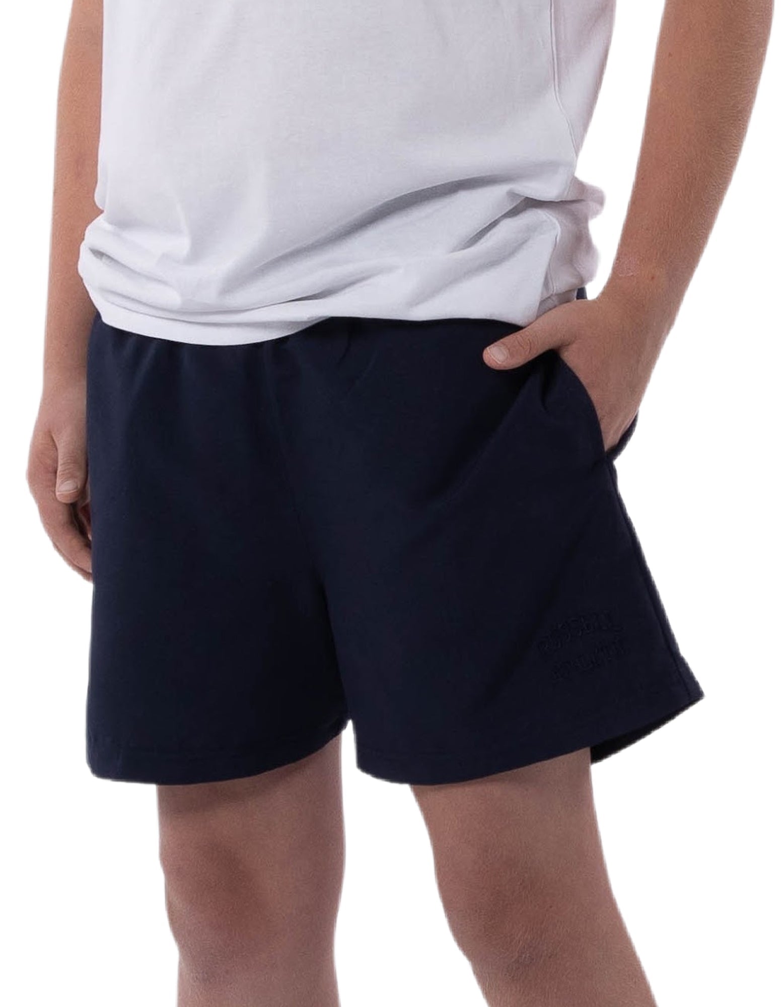 Russell Athletic Australia Kid's Core Unisex Youth Woven Short - Navy True Since 1902