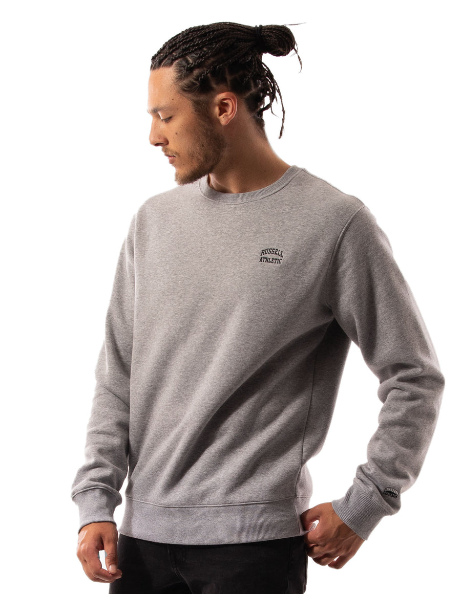Russell Athletic Australia Men's Originals Small Arch Crew - Grey Marle True Since 1902