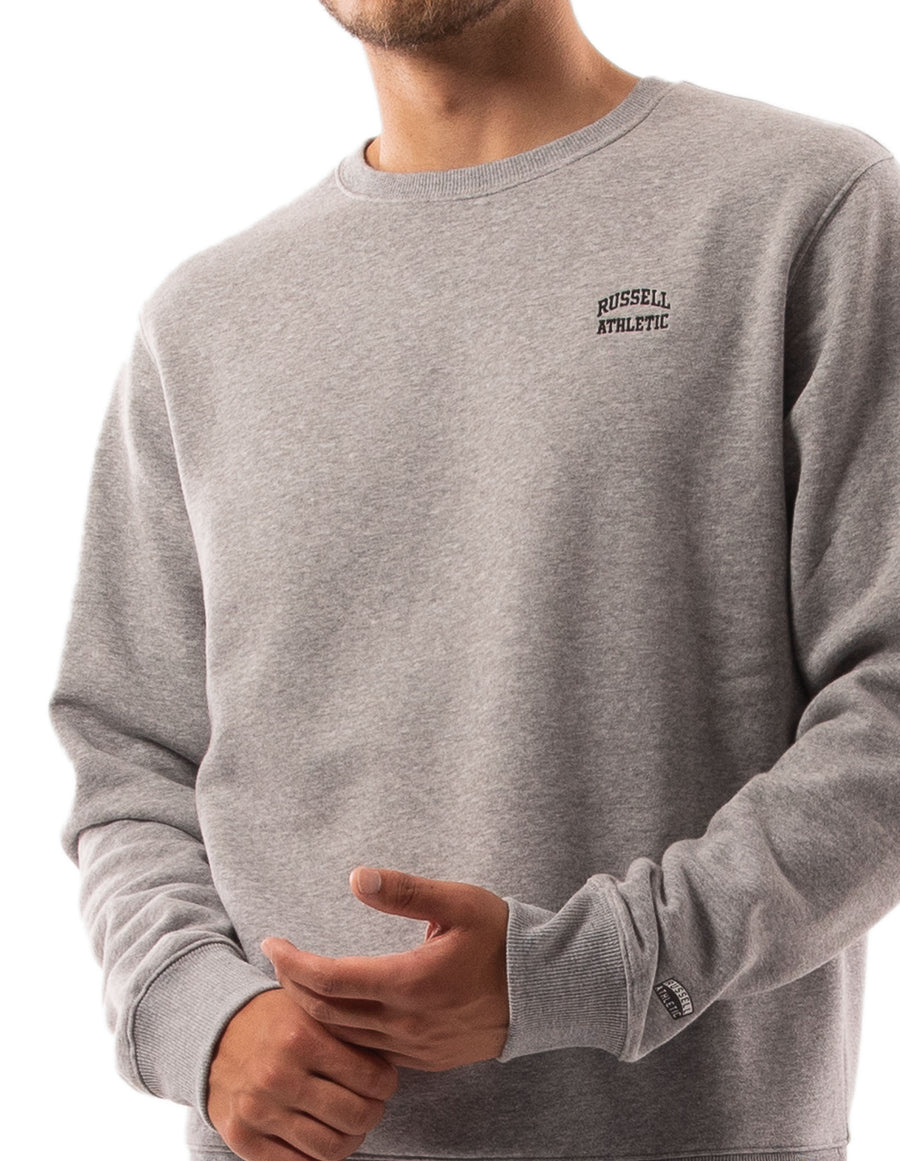 Russell Athletic Australia Men's Originals Small Arch Crew - Grey Marle True Since 1902
