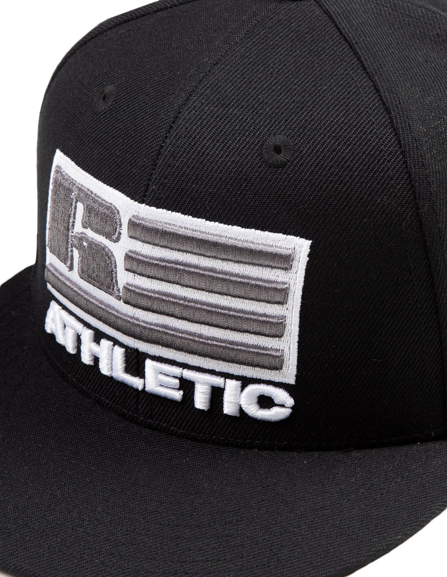 Russell Athletic Australia Patriot Logo Snap Back 3D Embroidered Cap - Black True Since 1902