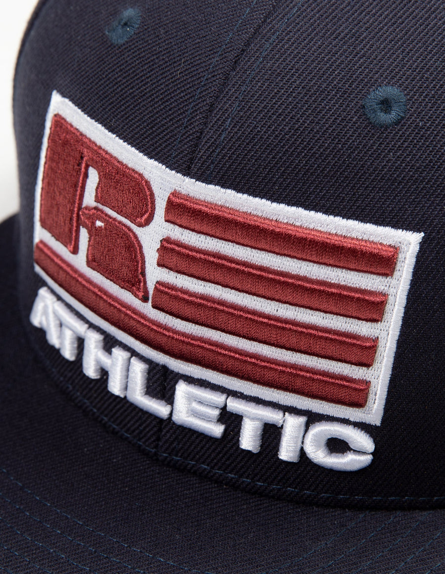 Russell Athletic Australia Patriot Logo Snap Back 3D Embroidered Cap - Navy True Since 1902
