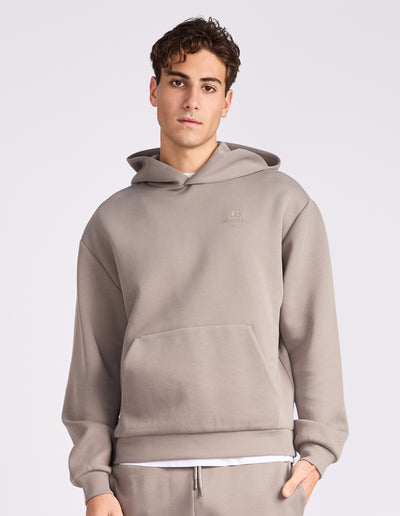 R Tech Leisure Mens Hoodie - Putty