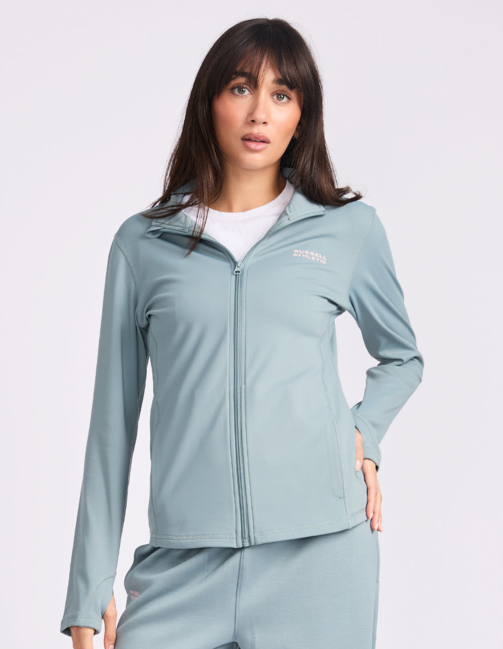 Russell Athletic Australia Miranda Zip Thru Women's Jacket - Foam Green True Since 1902