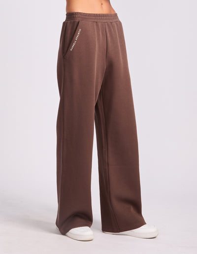 R Tech Leisure Wide Leg Women's Track Pant - Chocolate
