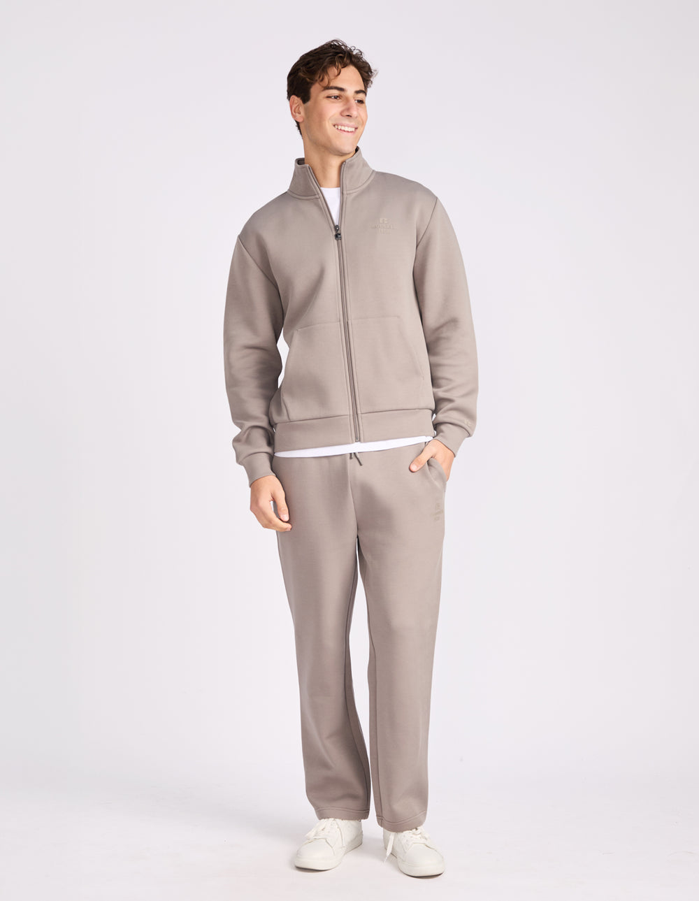Russell Athletic Australia R Tech Leisure Men's Track Jacket - Putty True Since 1902