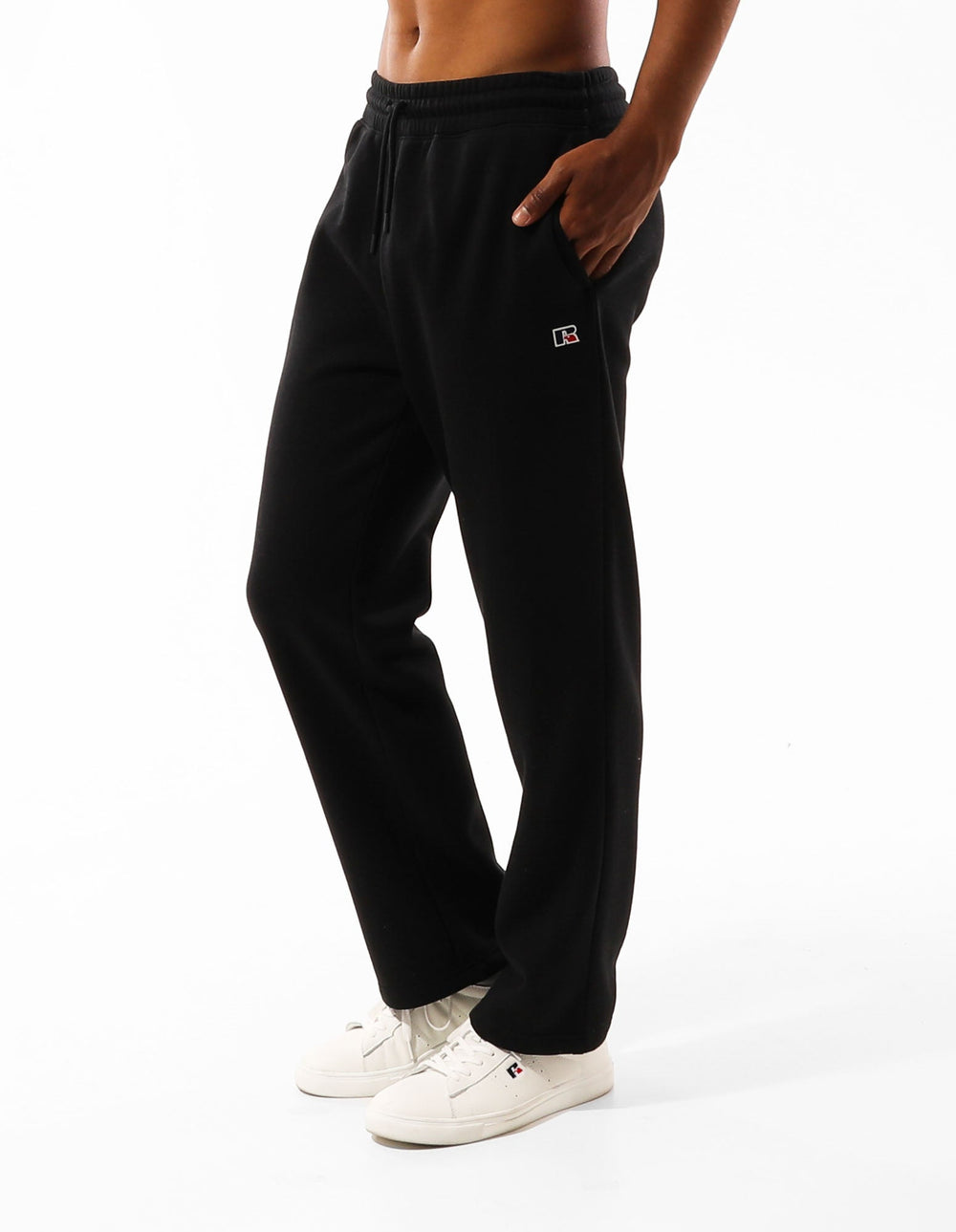 Russell Athletic Australia R Logo Straight Leg Men's Track Pants - Black True Since 1902