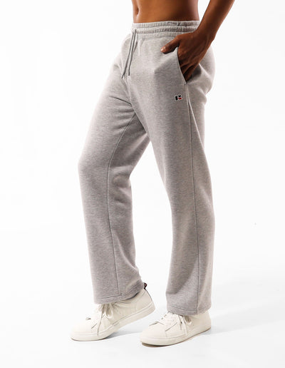 Men's R Logo Straight Leg Trackpants - Grey Marle