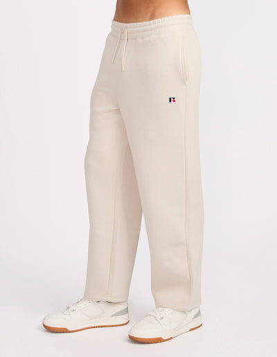 R Logo Straight Leg Mens Track Pants - Stone